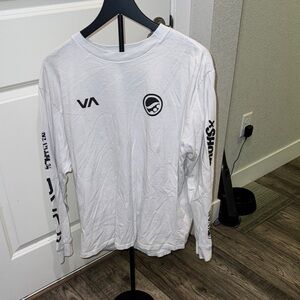 RVCA White Long Sleeve Graphic Tee